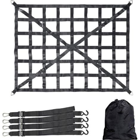 Schweres Gepäcknetz, verstellbares Gepäcknetz, für SUV, Pickup, Anhänger, 167 x 127 cm