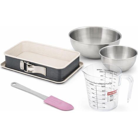 Set de 5 ustensiles de pâtisserie moule à gâteaux bol spatule pâtisserie et verre doseur Zenker Smart Pastry (1/5)