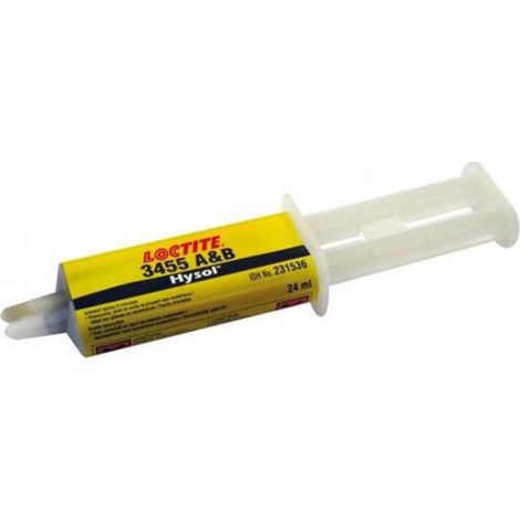 Epoxie Bicomposant Gris Poxymatic Alu Loctite EA 3455 Seringue 24mL