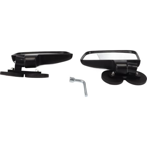 Eosnow Rétroviseurs latéraux pour chariot de golf, 2 pièces, réduction des angles morts, arrière convexe magnétique réglable, pour tracteur UTV (1/5)