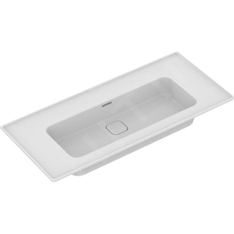 Meuble lavabo IS Strada II, sans miroir, avec évier, 1040x460x180mm, blanc (1/3)