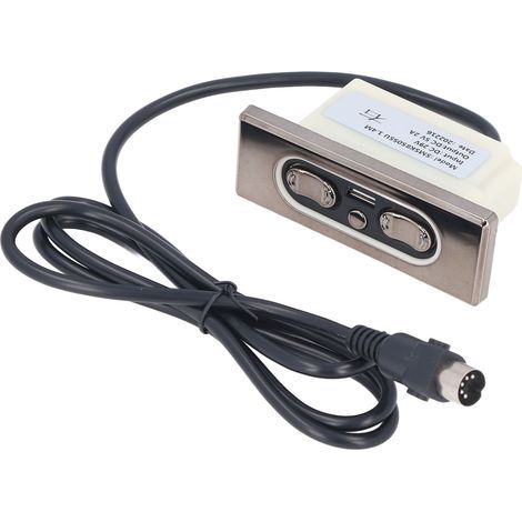 – Interrupteur inclinable électrique pour canapé – 5 boutons de commande manuelle – Tension 29V – Port USB pour recharge mobile (1/5)