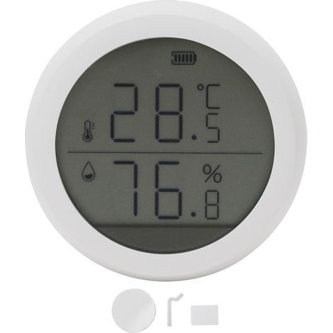 Capteur de température et humidité avec écran LED, équipement intelligent pour maison et bureau (1/5)