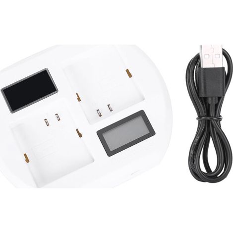 Station de charge double USB rapide avec écran LCD pour batteries Arlo Pro 2 et Pro, chargeur intelligent avec affichage vidéo. (1/5)