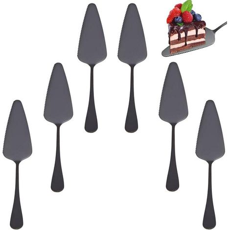Professioneller Tortenheber Edelstahl 6er Set Schwarz (1/5)