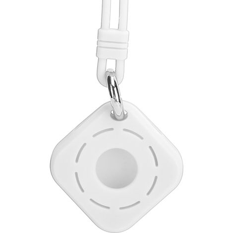 Étui de protection en silicone avec dragonne pour traceur de fitness iOS, modèle carré évidé, transparent (1/5)