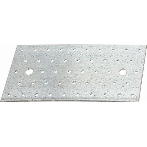 Alberts 847272 Platine d'assemblage, galvanisée Sendzimir, 200 x 100 mm, Set de 25 pièces (1/3)