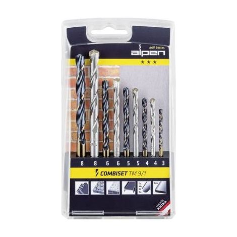 Coffret de forets Alpen HSS/Widia 9 pièces (1/3)
