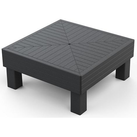 Tavolino Keter Elements 65x65x29 cm Effetto Legno Grafite (1/3)