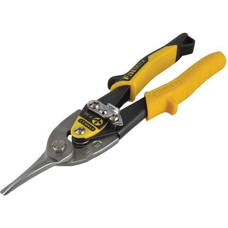 Stanley Yellow Aviation Snip& Holster, 250mm Straight Cut