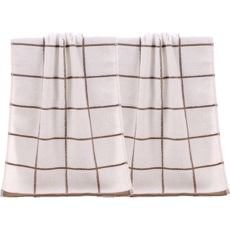 Ensemble de serviettes de toilette en coton résistant, idéal pour les hôtels, spas, salons de beauté et salles de sport, 33 x 73 cm.