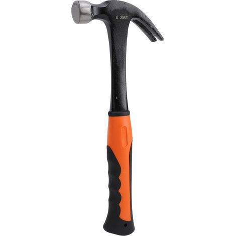 Mini marteau à griffes multifonctionnel en acier à haute teneur en carbone et TPR, marteau de clouage pour électricien et menuisier, 0,35 kg (1/5)