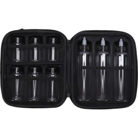 Kit de contenants à épices portables en PET de 100 ml et 150 ml, comprenant des flacons de 300 ml et un sac de rangement en EVA, idéal pour le camping en plein air. (1/5)