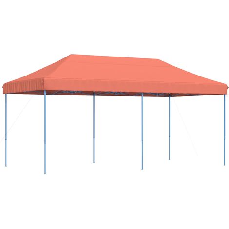 Party Tent Folding Terracotta 292 x 580 x 315 cm Oxford Fabric vidaXL