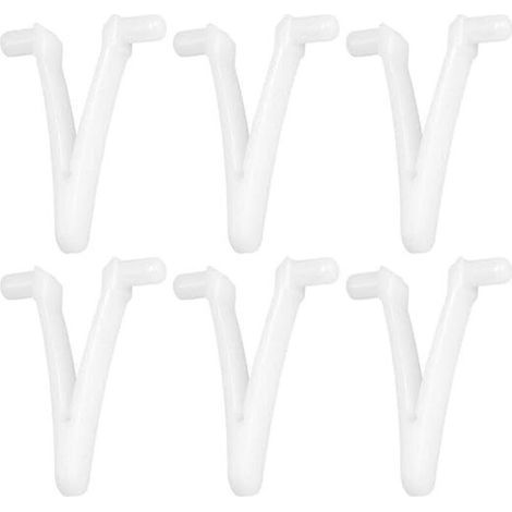 pair 6pcs Piscine d'approvisionnement Papillon v Clip pour Piscine Spa Brosse Feuille râteau Feuille Skimmer tête d'aspirateur pour Nettoyage de Piscine