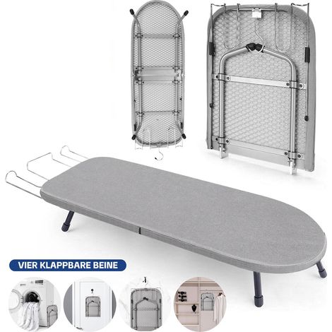 Table à repasser avec support en fer, mini planche à repasser lourde, petite planche à repasser portable pliable pour chambres, appartements et voyages
