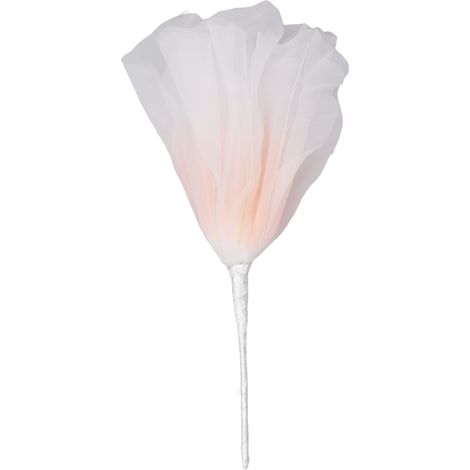 Fleur en gaze de 50 cm de diamètre, aux couleurs douces et lumineuses, légère et réutilisable, confectionnée à la main en organza rose pour la photographie de mariage et la famille. (1/5)