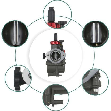 24-mm-PE24FL-Sportvergaser, schwarz – für NSR125, KX80, KX100, KX125 – Hochleistungs-Tuningteil (1/5)