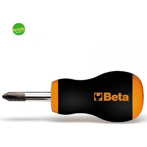 Cacciavite phillips tipo cortissimo ph1 Beta con impronta a croce lama testa nera 6 x 30 mm (1/2)