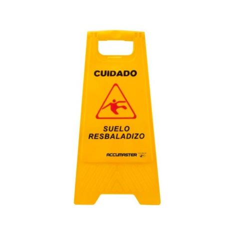 Panneau de danger pour sol glissant 63 x 30 x 30 cm, ACCUMASTER (1/2)