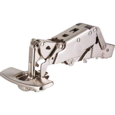 Hettich – Charnière invisible à montage rapide – Angle d'ouverture 165° – Entraxe fixation 55 mm – Pour porte en applique – Vendu à l'unité