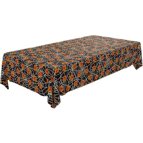 Nappe métallisée pour Halloween, nappe de fête, nappe imperméable pour table à manger, salle à manger, accessoires de cuisine-Cobweb (1/5)
