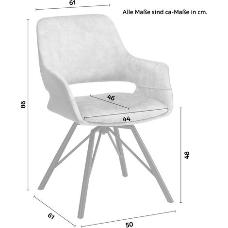Mömax Armlehnstuhl Adriana in Grau Samt (1/5)
