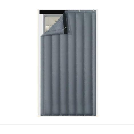 Rideau de Porte d'entree Thermique Isolant Anti Froid 70x200cm, Rideau Phonique Porte, Panneau Imperméable avec Oeillets, Rideau de Porte Épaississant d'hiver, pour Chambre Climatisée (1/5)