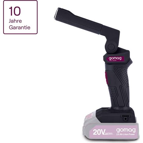 Gomag Akku-Arbeitsleuchte GO-AL20 Licht Lampe Brushed 300Lm 6-Stufen 20V Solo (1/5)