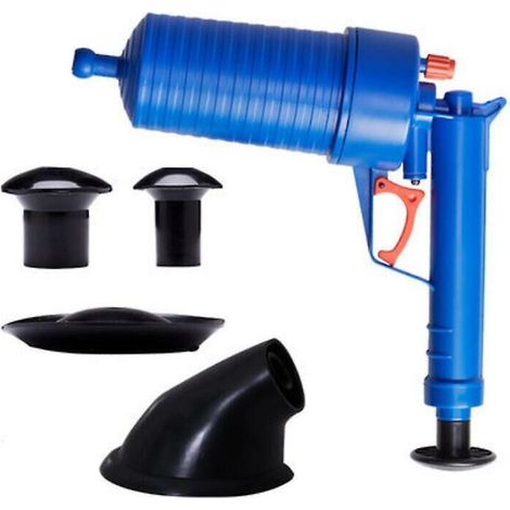 royaluxe -Débouch de tuyau d'air comprimé, pompe haute pression avec 4 ventouses différentes pour évier de cuisine, baignoire et toilettes débouch de canalisations (1/5)