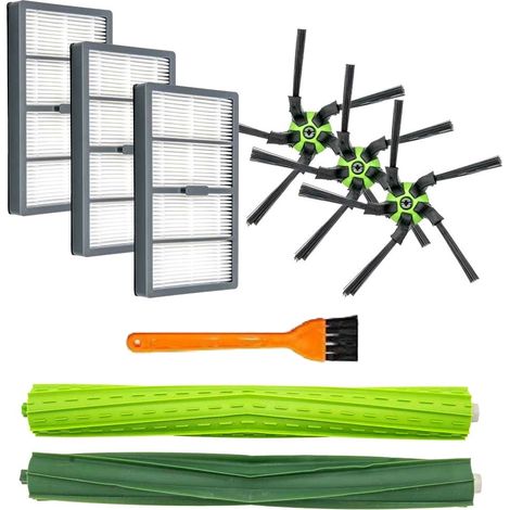 Juego de accesorios: cepillos principales, filtros laterales para iRobot Roomba s9 s9+ (1/2)