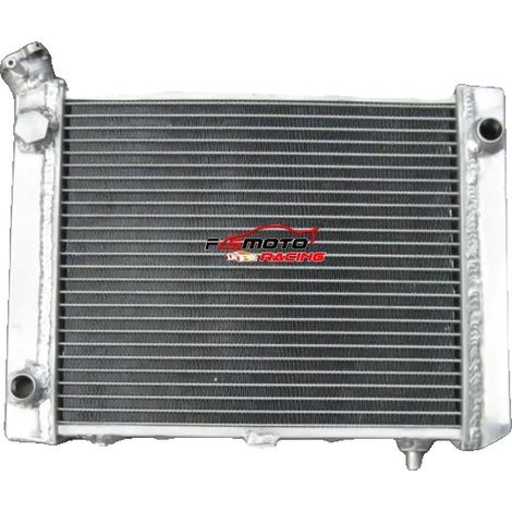 Radiador, material de aluminio, dimensiones 36 x 24 x 4 pulgadas, compatible con Brute Force 650/750, instalación directa atornillada, alto rendimiento de refrigeración. (1/5)