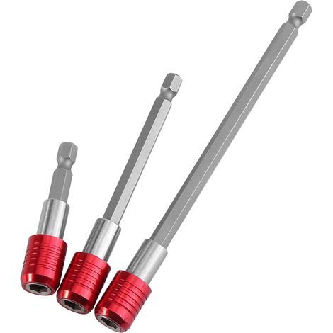 60/100/150 mm 6,35 mm Sechskantschaft-Schraubendreher-Verlängerungsbithalter (Rot) (1/5)