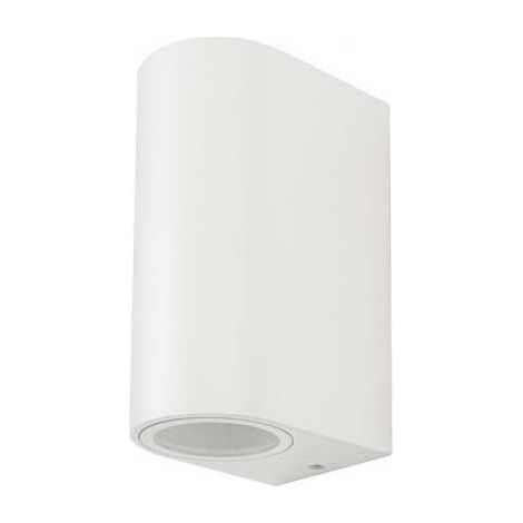 V-TAC VT-7652 Portalampada wall light rotondo alluminio bianco 2xGU10 – SKU 7542