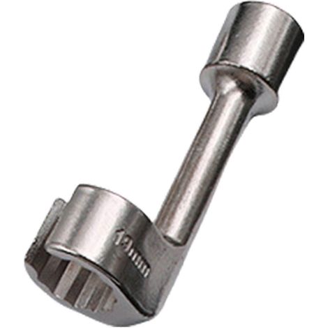 Hochpräzises L-förmiges Werkzeug zum Ausbau von Kraftstoffleitungen für Diesel-Einspritzdüsen, 12-19 mm Steckschlüssel für Arbeiten in beengten Räumen (19 mm). (1/5)