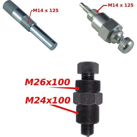 Mallette d'outils pour réglage moteur mobylette MBK 41 51 – Arrache volant magnétique 24-26x100 – Bloc piston et pige de calage inclus