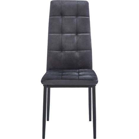 Packs Sillas Comedor - Pack 4 Sillas Lan Terciopelo - Gris oscuro (1/2)