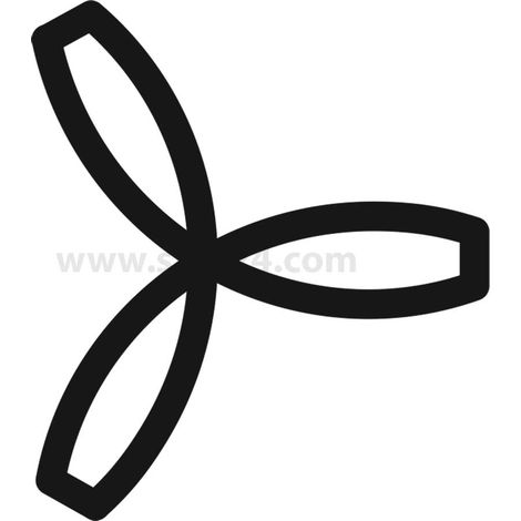 Georg Schlegel Bezeichnungsschild Grafik-Symbol Ventilator/Lüftung weiß - 1 Stück