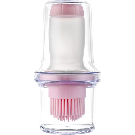 Brosse À Huile Avec Réservoir En Silicone - Bouteille Pressoir Pour Sauce Huile Miel Confiture - Idéal Cuisine Maison Barbecue Pâtisserie - 1 Pièce (1/5)