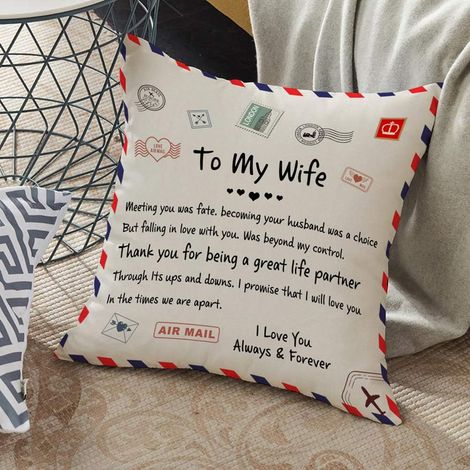 Personalized Envelope Pillow Cover with Heartfelt Messages for Home Decor and Gifts for Special Occasions (6) (1/5)