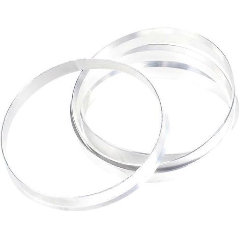4 entretoises de roue universelles en aluminium à centrage sur moyeu, diamètre extérieur 741 mm, diamètre intérieur 726 mm. (1/5)