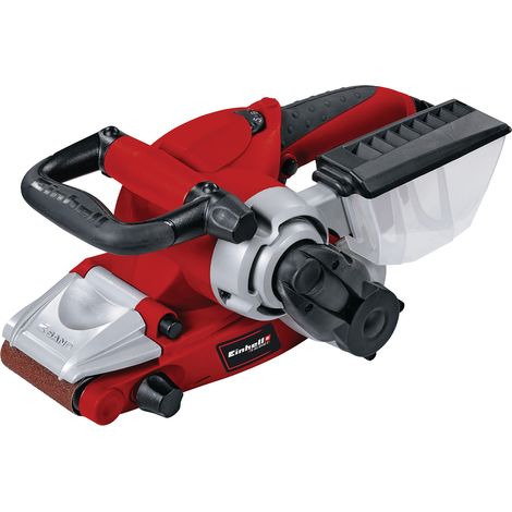 [Ancienne version] Einhell Ponceuse à bande TE-BS 8540 E (850 W, Électronique de Vitesse, Surface de Ponçage 75x140 mm, Changement de Bande Abrasive sans Outil, Poignée Supplémentaire)