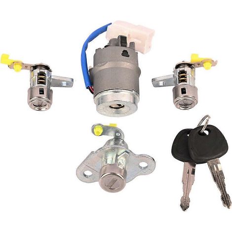 Cylindre de serrure d&39allumage de voiture + serrure de porte pour ACCENT 2006-2011 81905-1E000 81920-1EA00 (1/5)