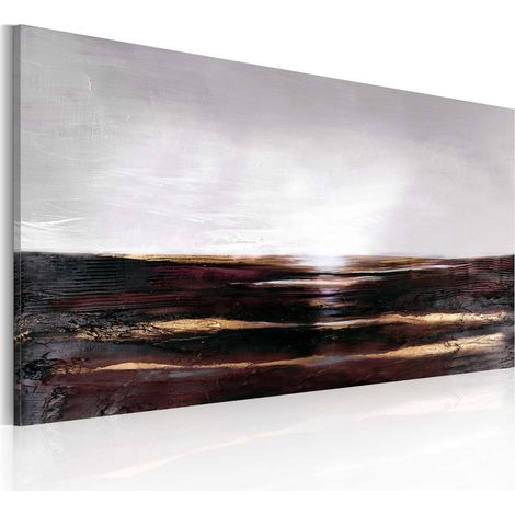 Quadro dipinto - Oceano nero - 120x60 (1/4)