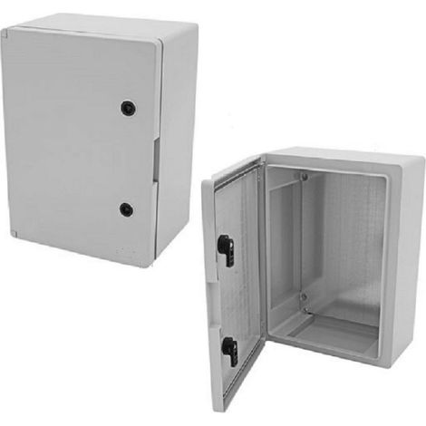 AR – Coffret électrique étanche IP65 – IK10 – 500 x 350 x 190 mm – Plaque de fond pleine et 4 pattes de fixation murale