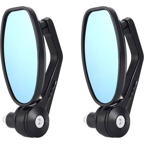 HONORNIC - Rétroviseur de moto, rétroviseur de recul, rétroviseur de guidon 22mm, tout en aluminium