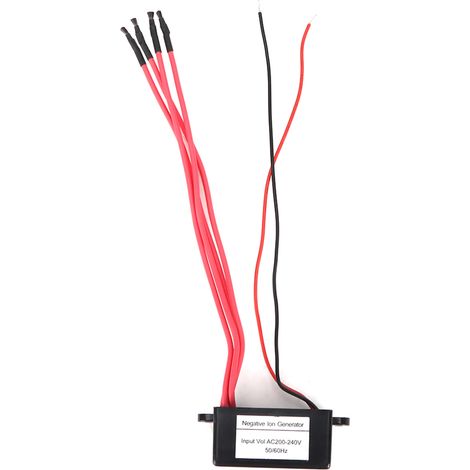 GARRYFIZH Module ioniseur générateur d'ions négatifs anioniques pour la maison, mini purificateur d'air 4 lignes (AC200-240V)