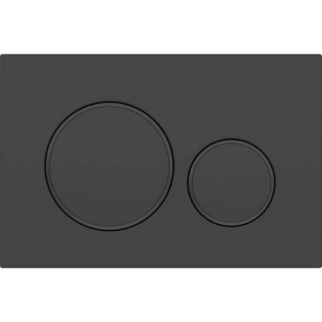Geberit Sigma20 Betätigungsplatte für 2-Mengen-Spülung: mattschwarz lackiert, Easy-to-clean-Beschichtung, schwarz (115.882.16.1)