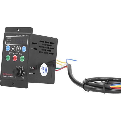 UX52 Motordrehzahlregler mit Digitalanzeige, elektrischer Rheostat, einphasig, Wechselstrom 220 V (15 W) (1/5)