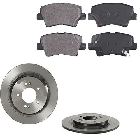 KIT FRENI POSTERIORI compatibile con HYUNDAI NEXO (FCEV) - DISCHI + PASTIGLIE OEM: 35133 / 18574 /SOSTITUZIONE DIRETTA/BASSA POLVERE/SILENZIOSO